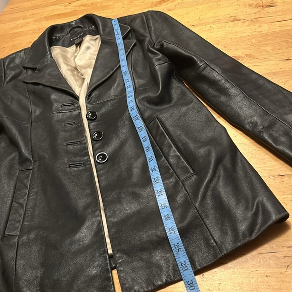 “As Is” Bebe softest leather blazer - Picture 9 of 17